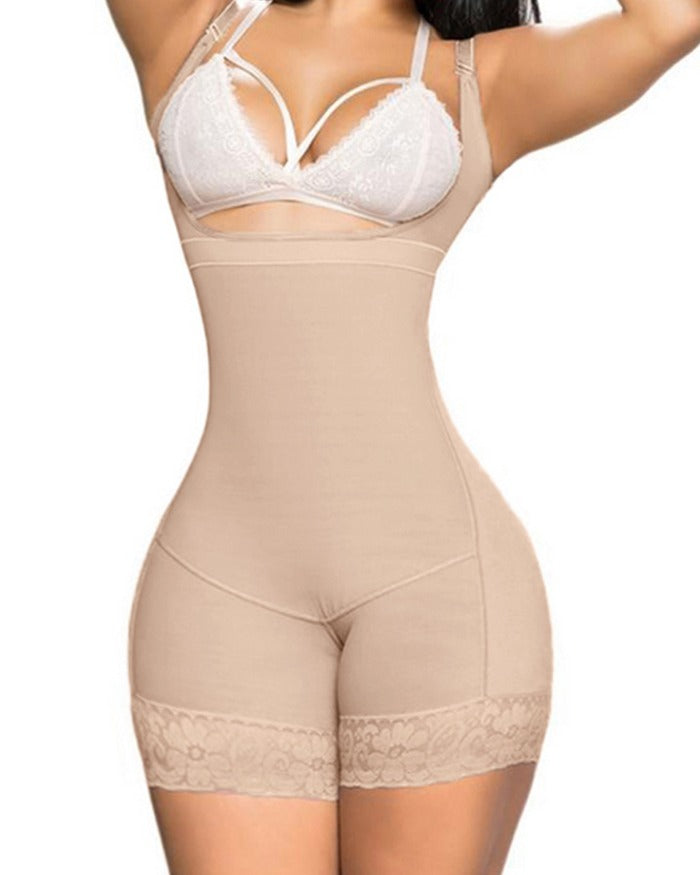 Shapshe® Tummy Control Open Bust Butt Lifter Bodysuits Shapewear  - By Qivii
