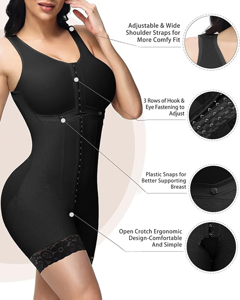 Shapshe® Compression Garment Short Shapewear For Women With Bra  - By Qivii