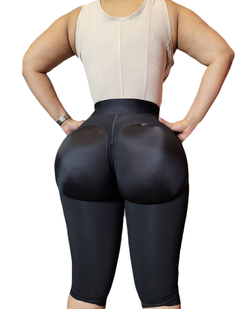 Shapshe® Front Closure Hourglass Bodyshaper High Compression Shorts Butt Lifter  - By Qivii