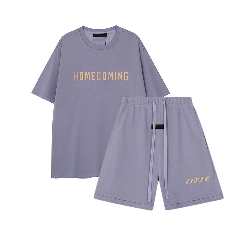 Homecoming T-Shirt / Shorts / Set - Purple  - By Qivii