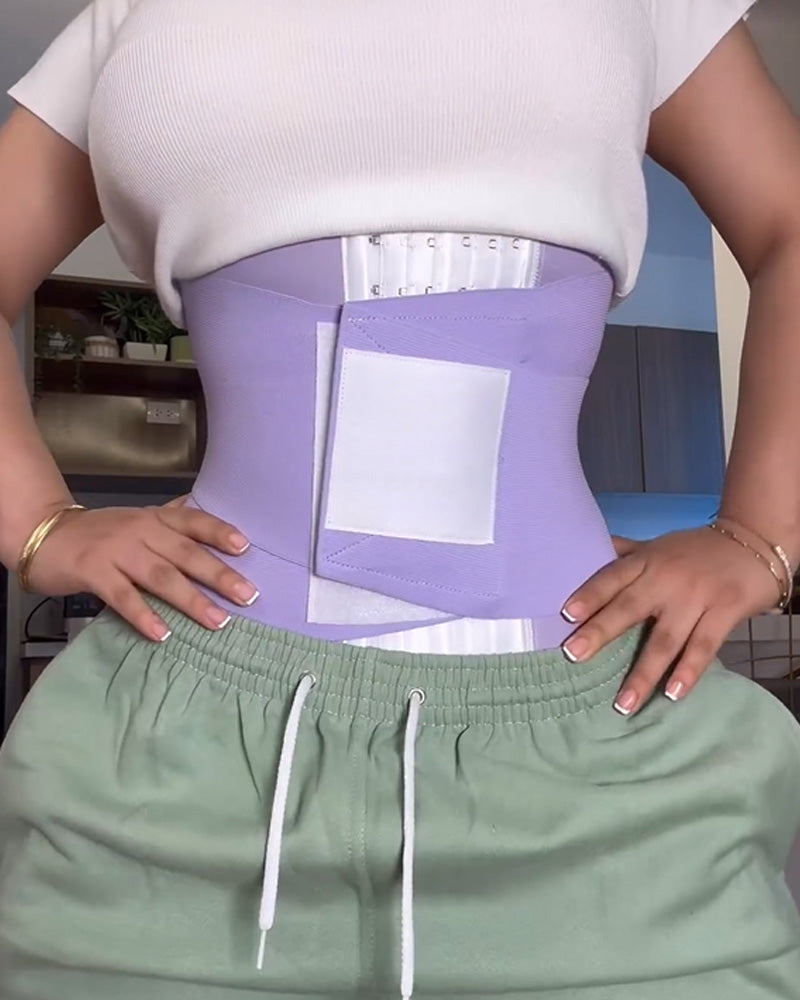 Shapshe® Women Double Compression Tummy Wrap Sweat Sauna Waist Trainer