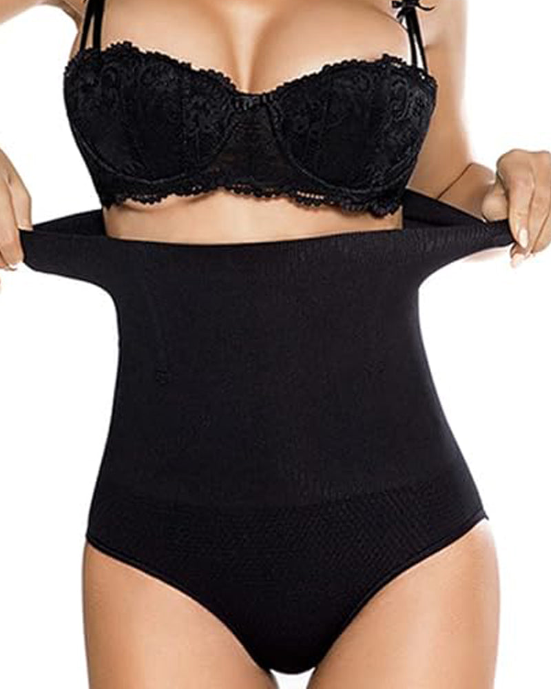 High Waist Butt Lift Shaping Briefs Seamless Tummy Control Shapewear Panties  - By Qivii