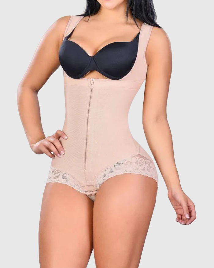 Shapshe® High Back Thick Straps Body Shaper compression Panty- High Compression Line  - By Qivii