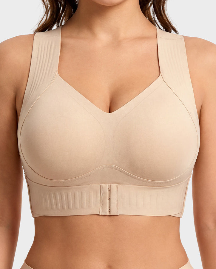 Posture Support Wireless Deep V Shaping Bra