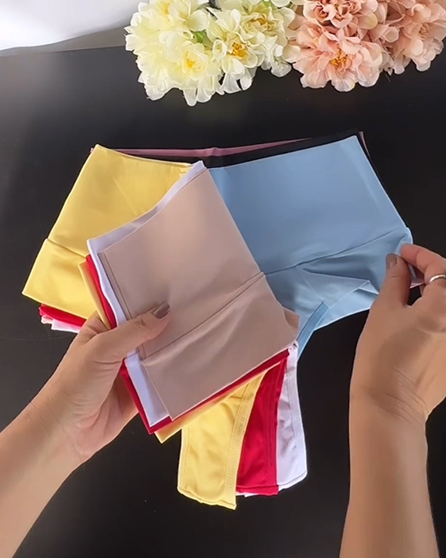 Candy Multicolor Mid-waisted Shaped Panties Underwear Breifs  - By Qivii
