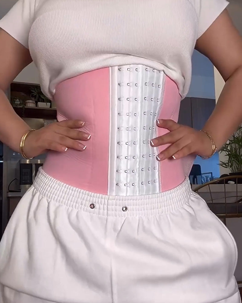 Shapshe® Women Double Compression Tummy Wrap Sweat Sauna Waist Trainer  - By Qivii