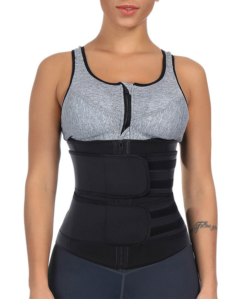 Neoprene Sweat Waist Trainer Corset Trimmer Shaper Belt for Women  - By Qivii