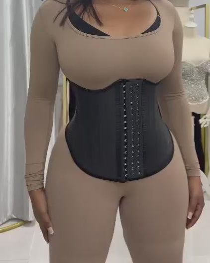 Latex Waist Trainer 25 Steel Bone Binders Corset Fajas Colombian Slimming Belt  - By Qivii