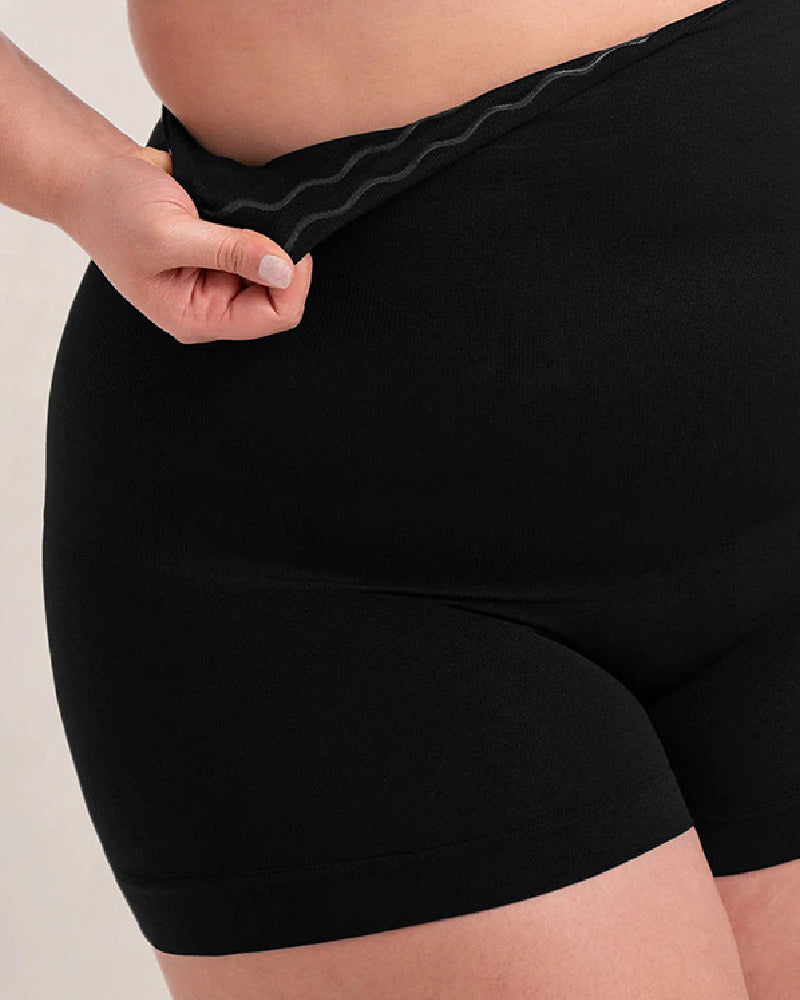 Women's High Waisted Tummy Control Back Smoothing Shaper Boyshorts  - By Qivii