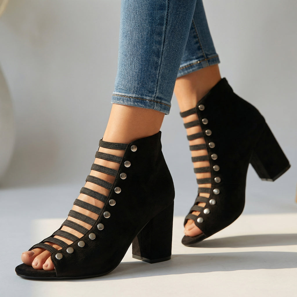 Felicity Open Toe Heels