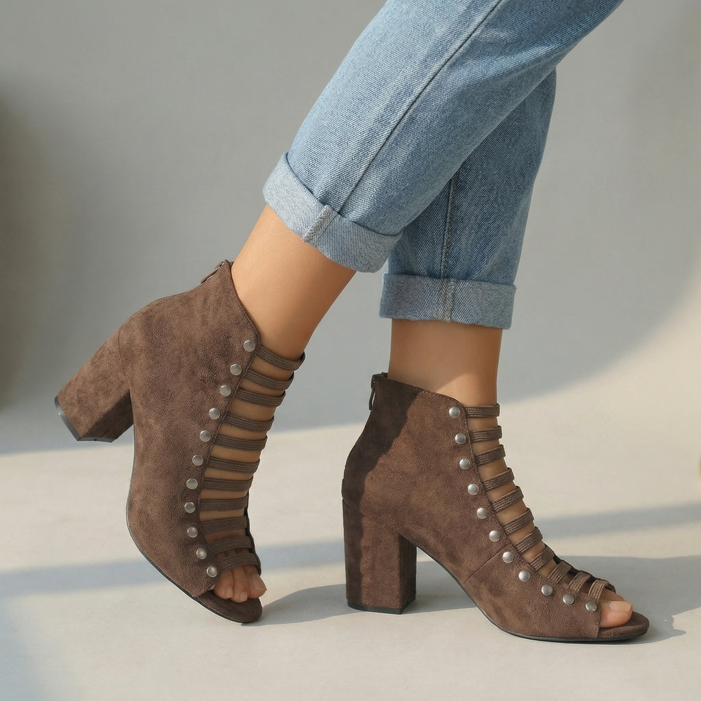 Felicity Open Toe Heels
