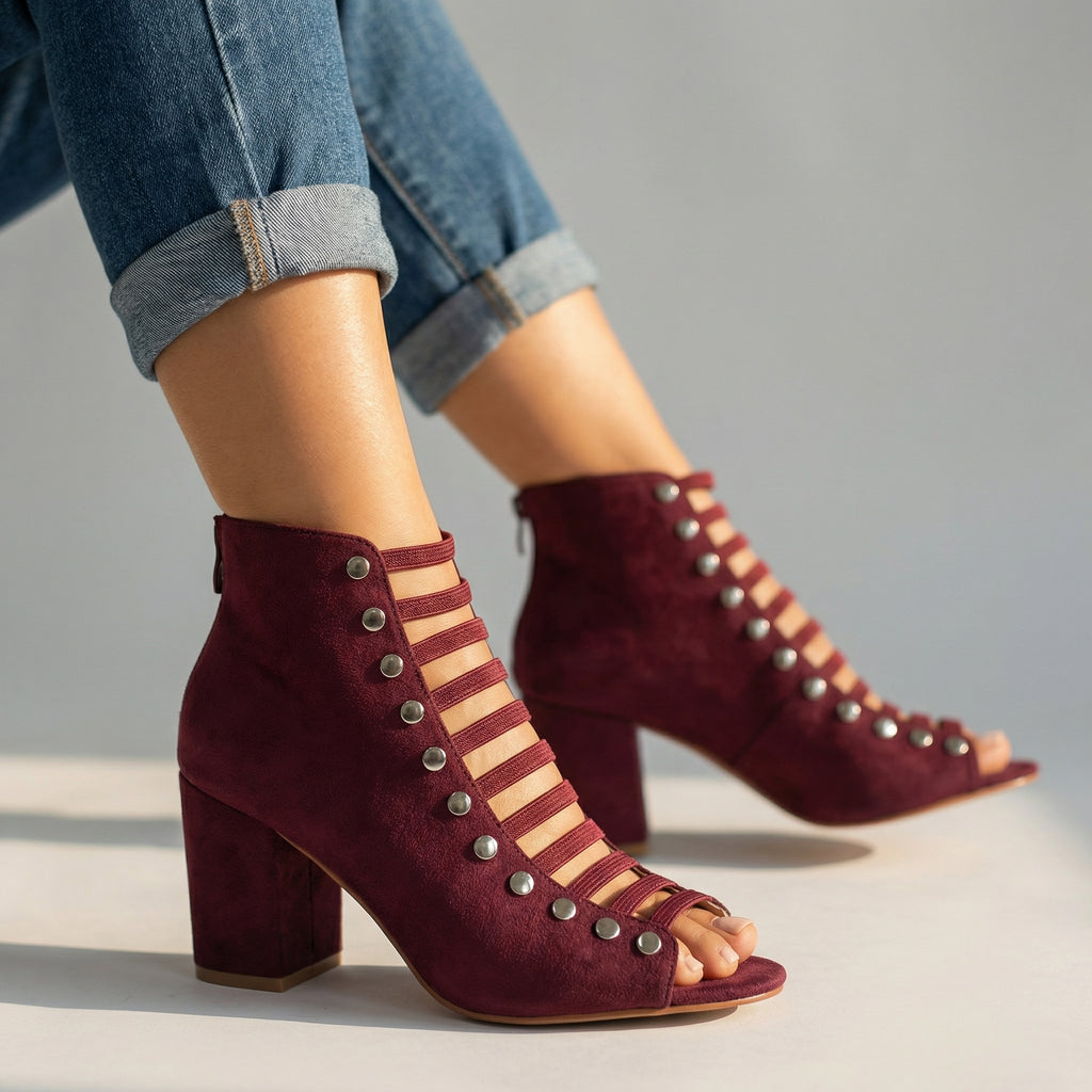 Felicity Open Toe Heels