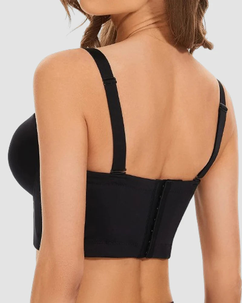 Seamless Multiway Low Back Anti Slip Push up Full Coverage Larger size Bras  - By Qivii