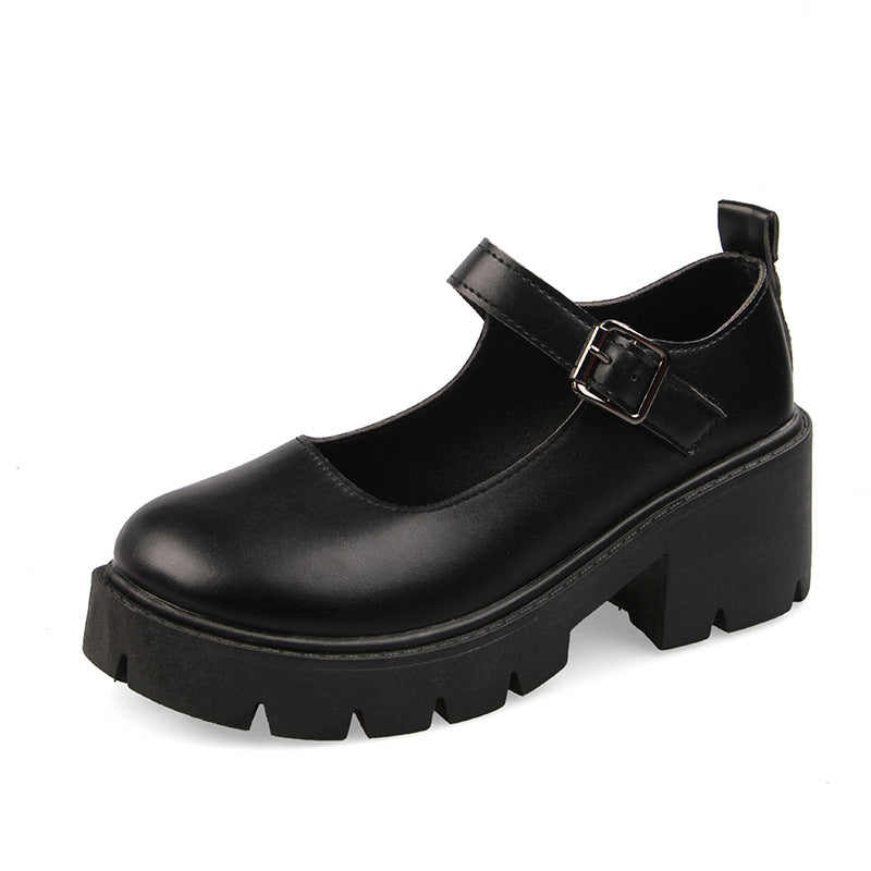 Women’s Plus Size Mary Jane Platform Pumps — Retro Chunky Heel Shoes for JK Fashion & Comfort Fit
