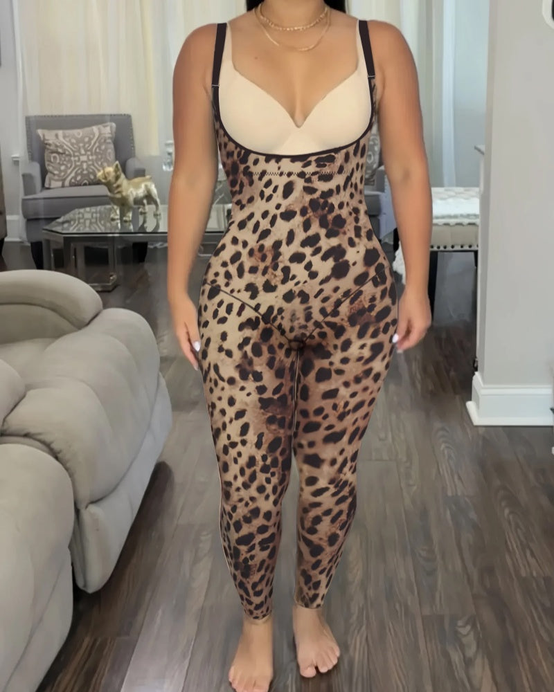 Shapshe® Seamless Slimming Open Bust Full Body Shapewear Jumpsuit Bodyshaper  - By Qivii