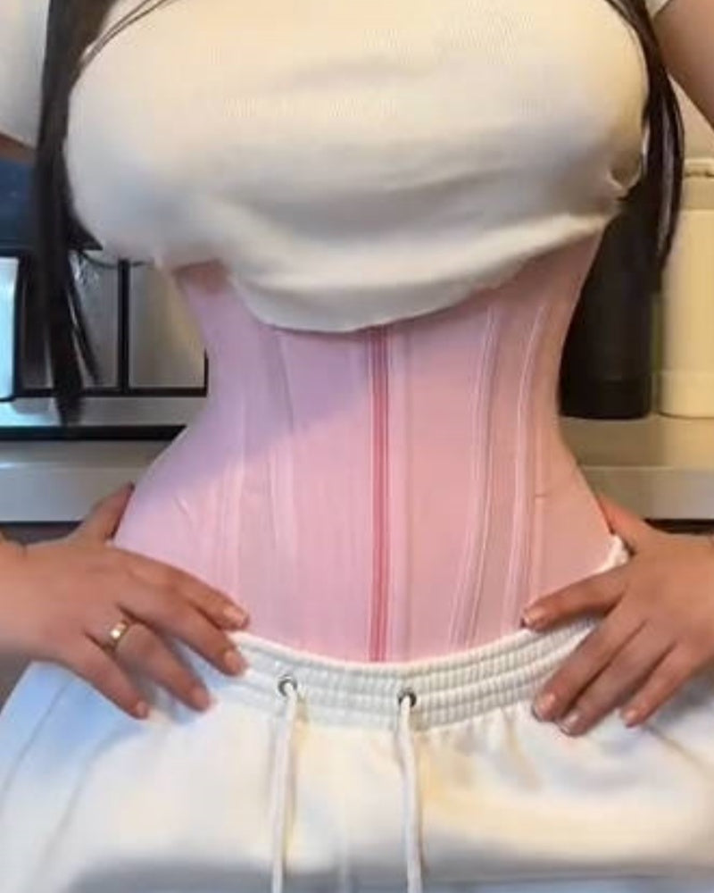 Fajas Colombianas Double Compression Steel Bones Waist Trainer