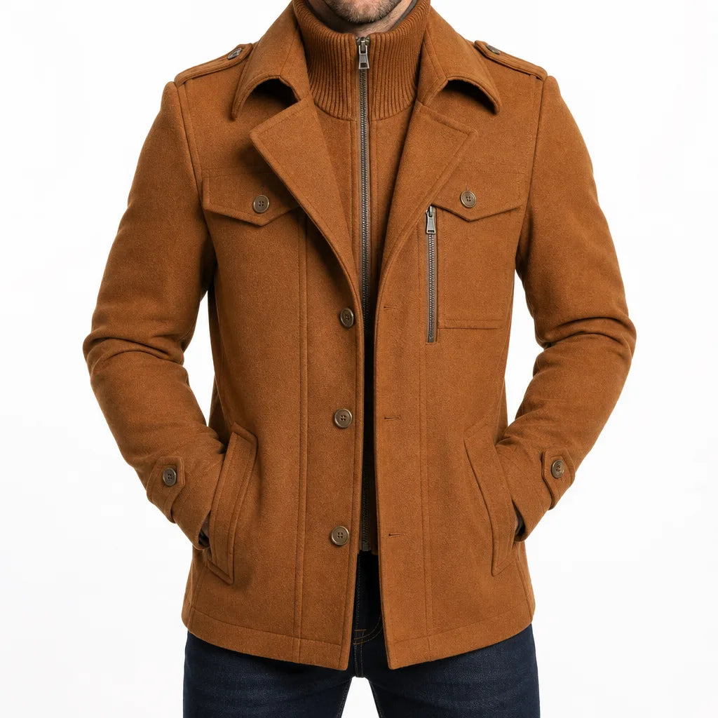 Fleming Double Collar Overcoat