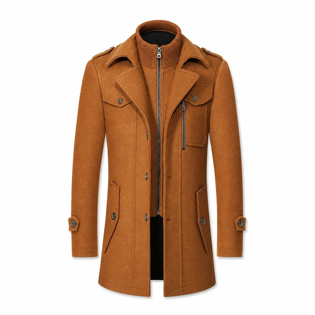 Fleming Double Collar Overcoat