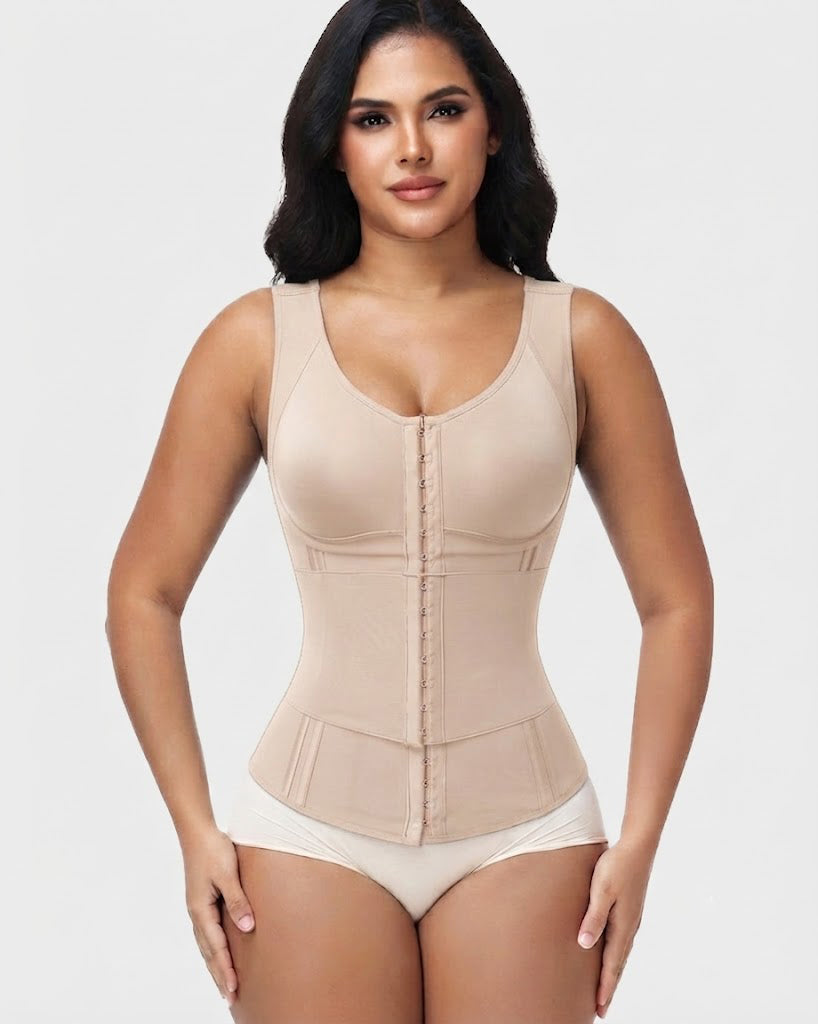 Double Compression Tummy Control Waist Trainer Faja Vest