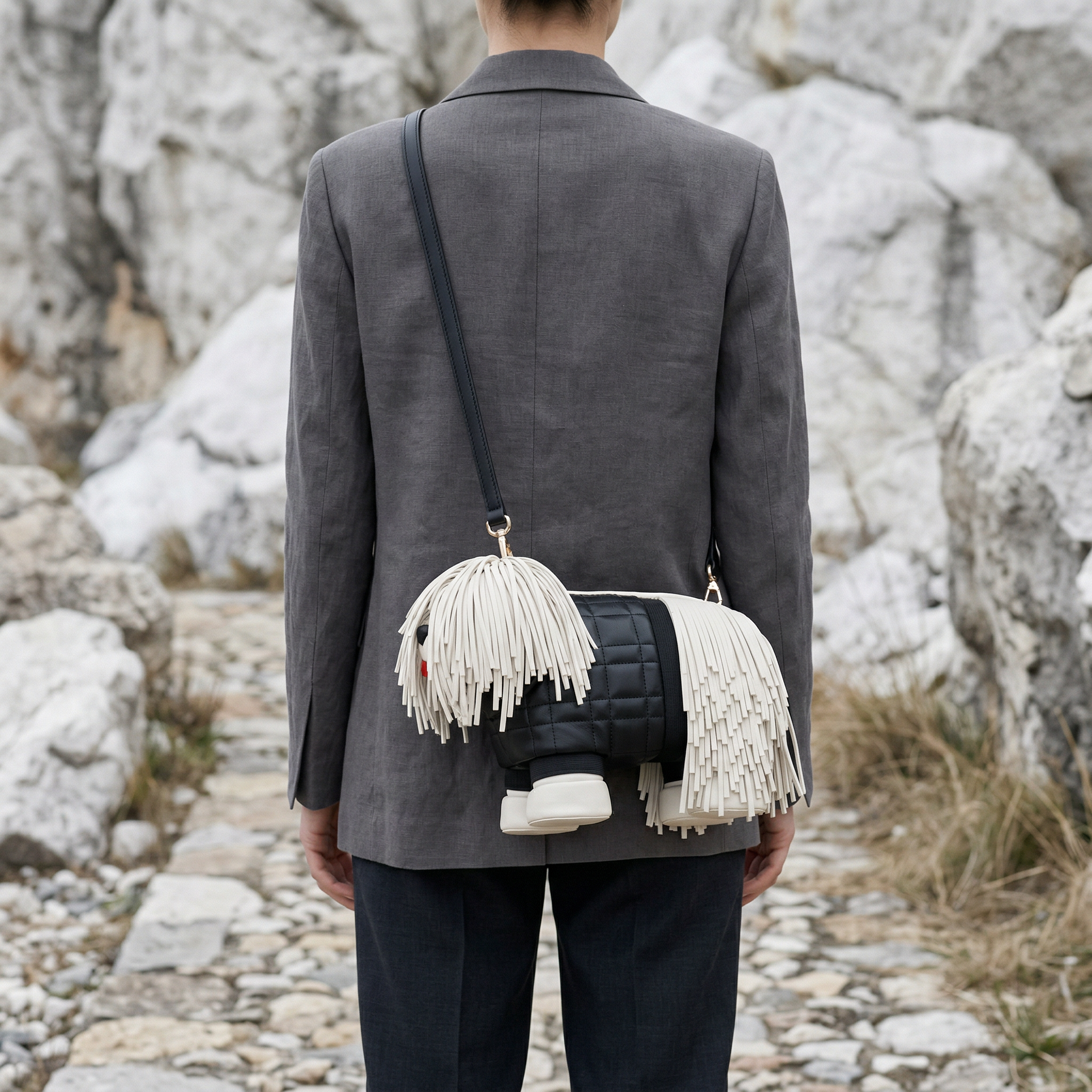Fringe Pup Couture Bag  - By Qivii