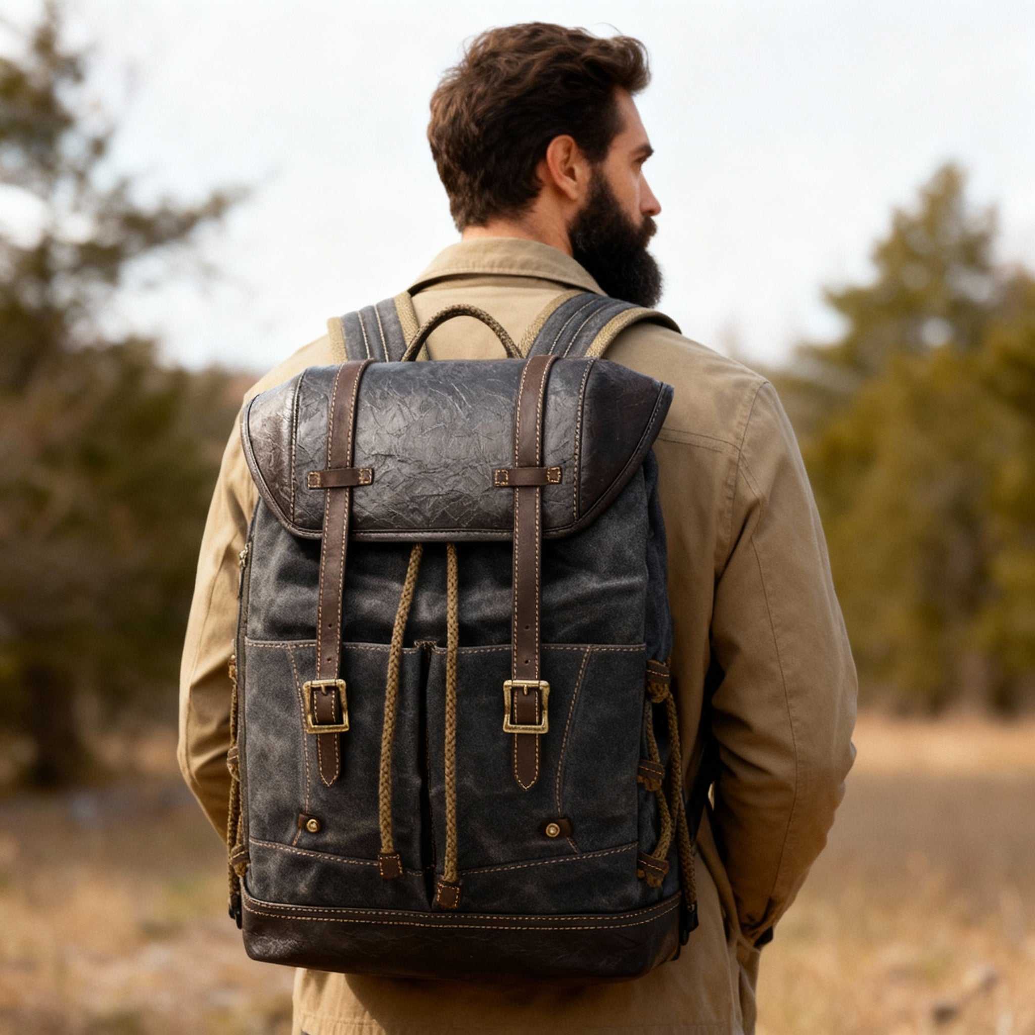 Bear Creek Canvas Backpack