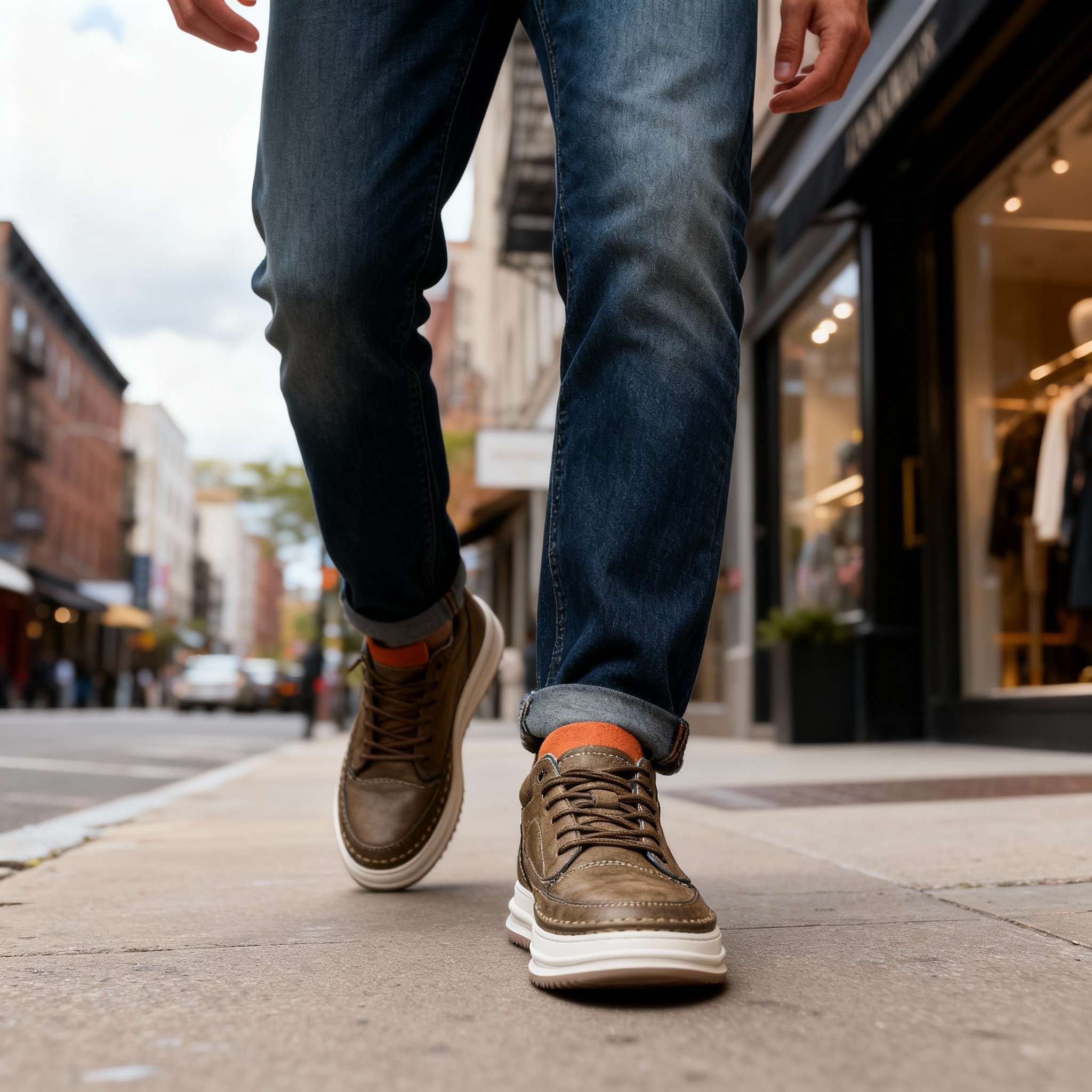 Robert Johnson Leather Sneakers