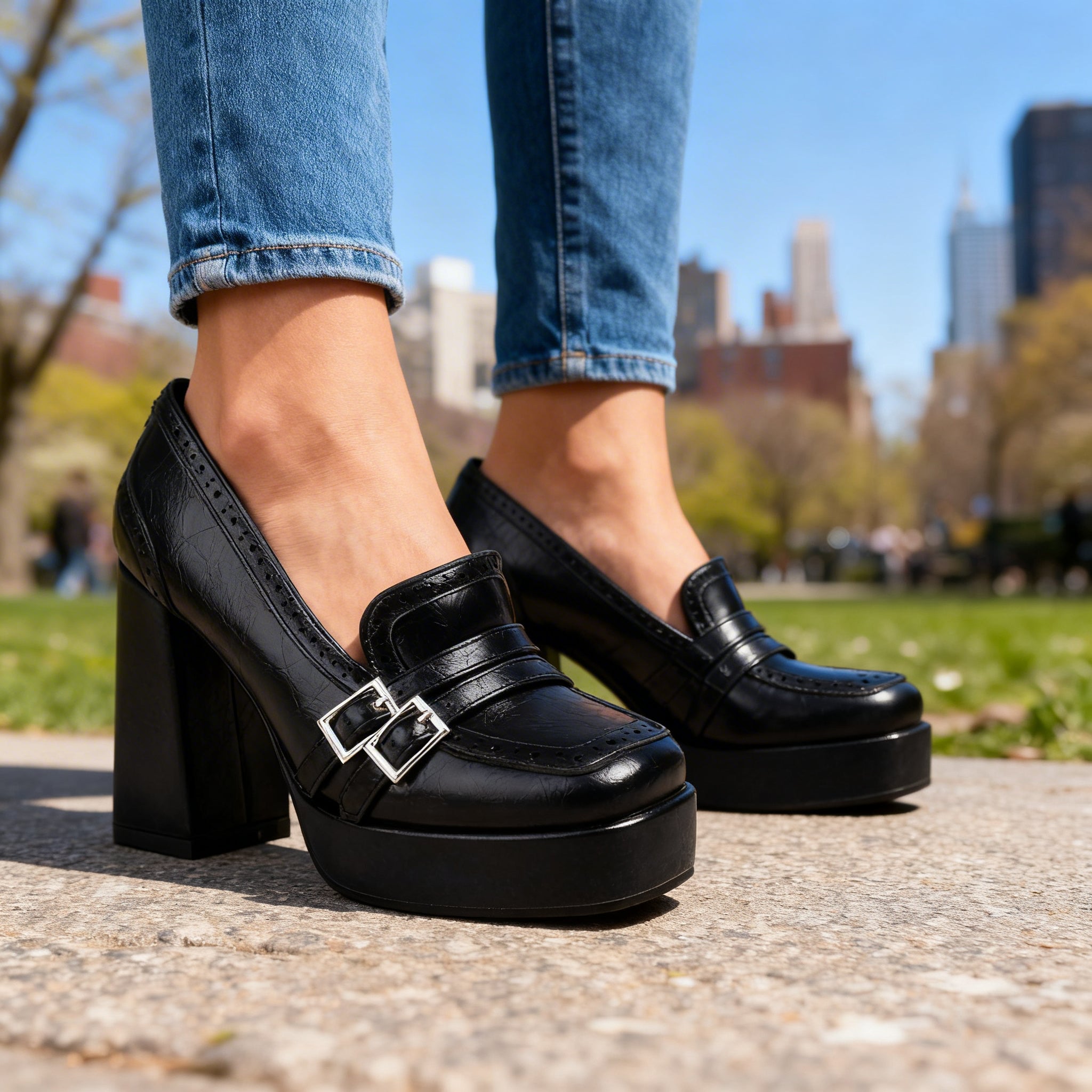Adriana Brogue Loafers
