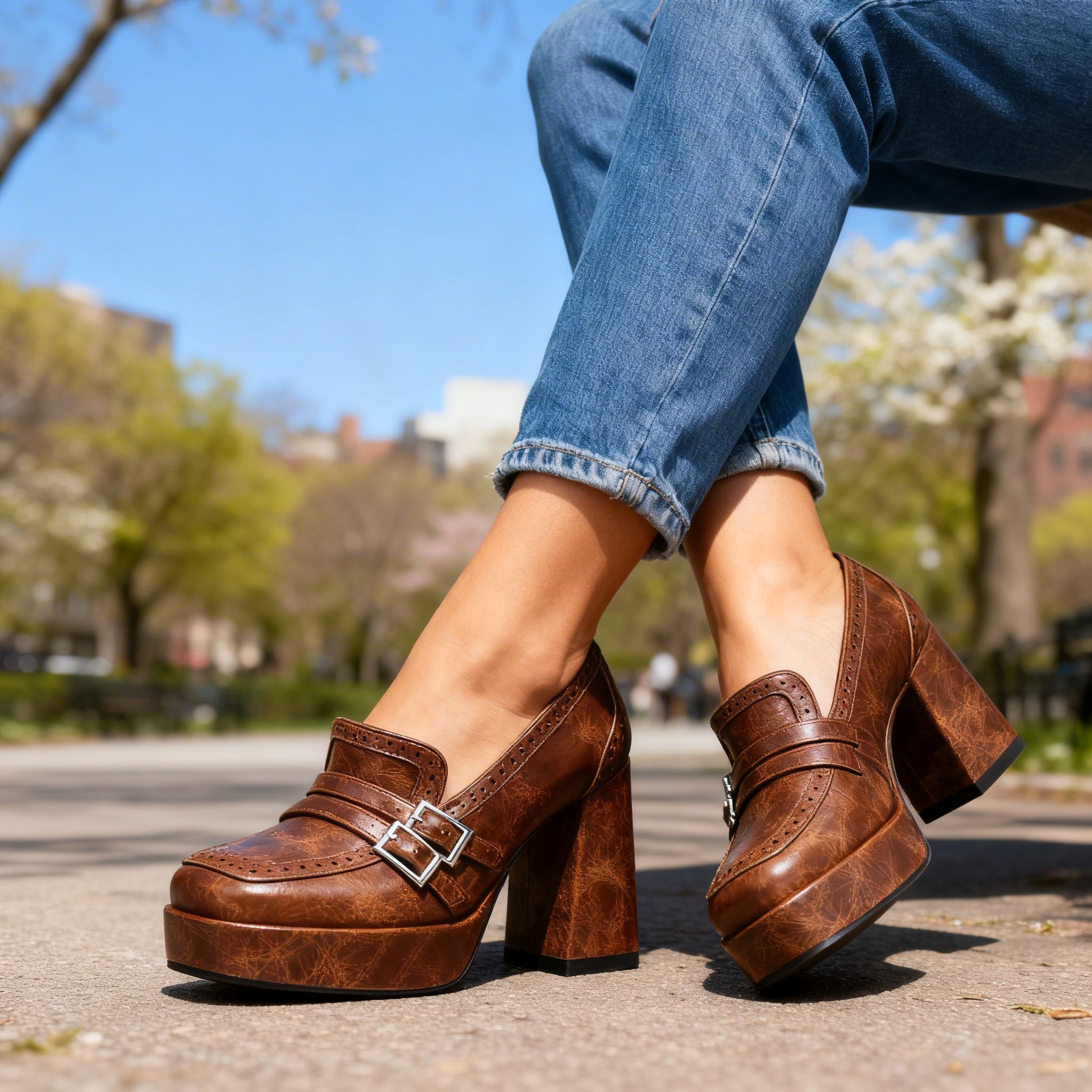 Adriana Brogue Loafers
