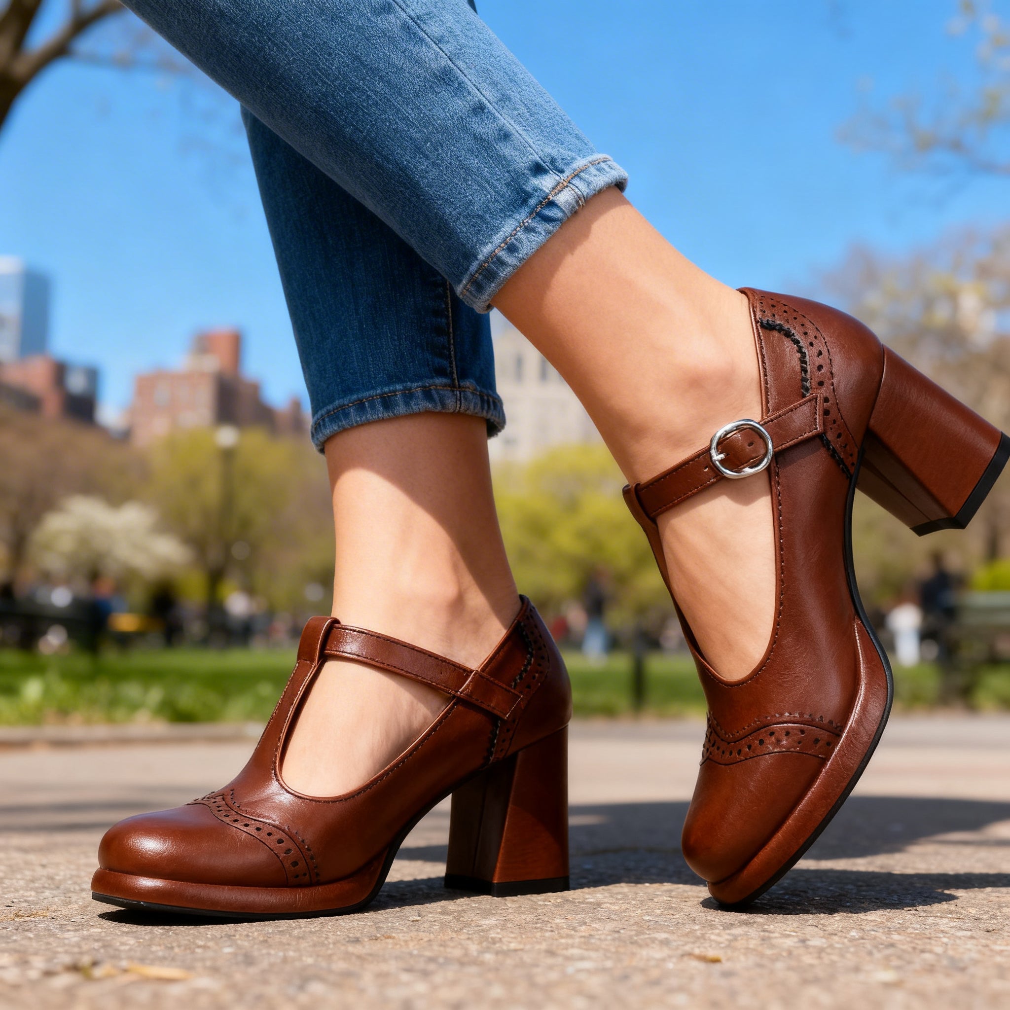 Sylvia Brogue Loafers