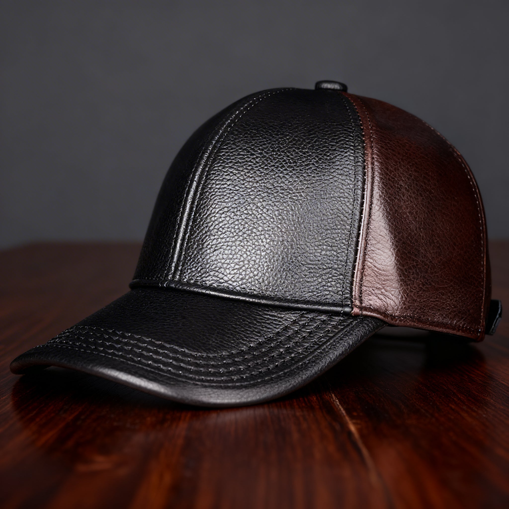 Backwoods Leather Cap