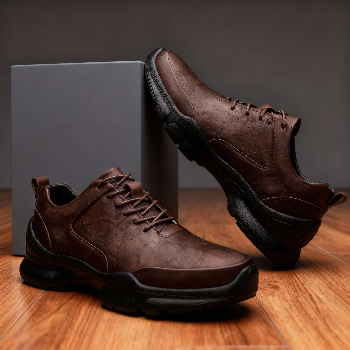 Charles Rivers | Men's Leather Sneakers  - By Qivii