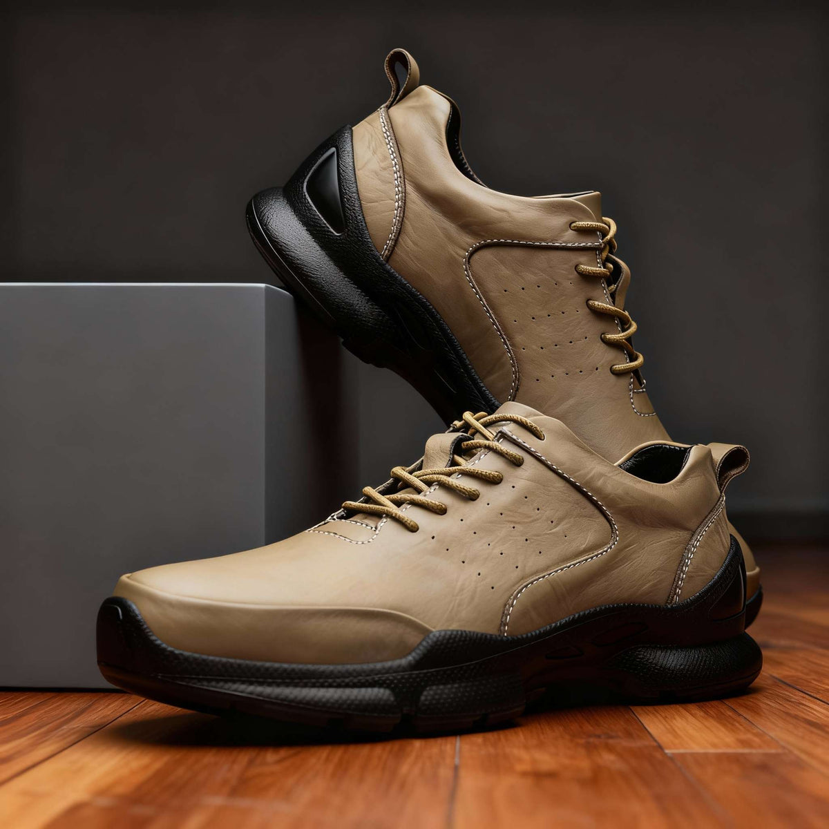 Charles Rivers | Men's Leather Sneakers  - By Qivii