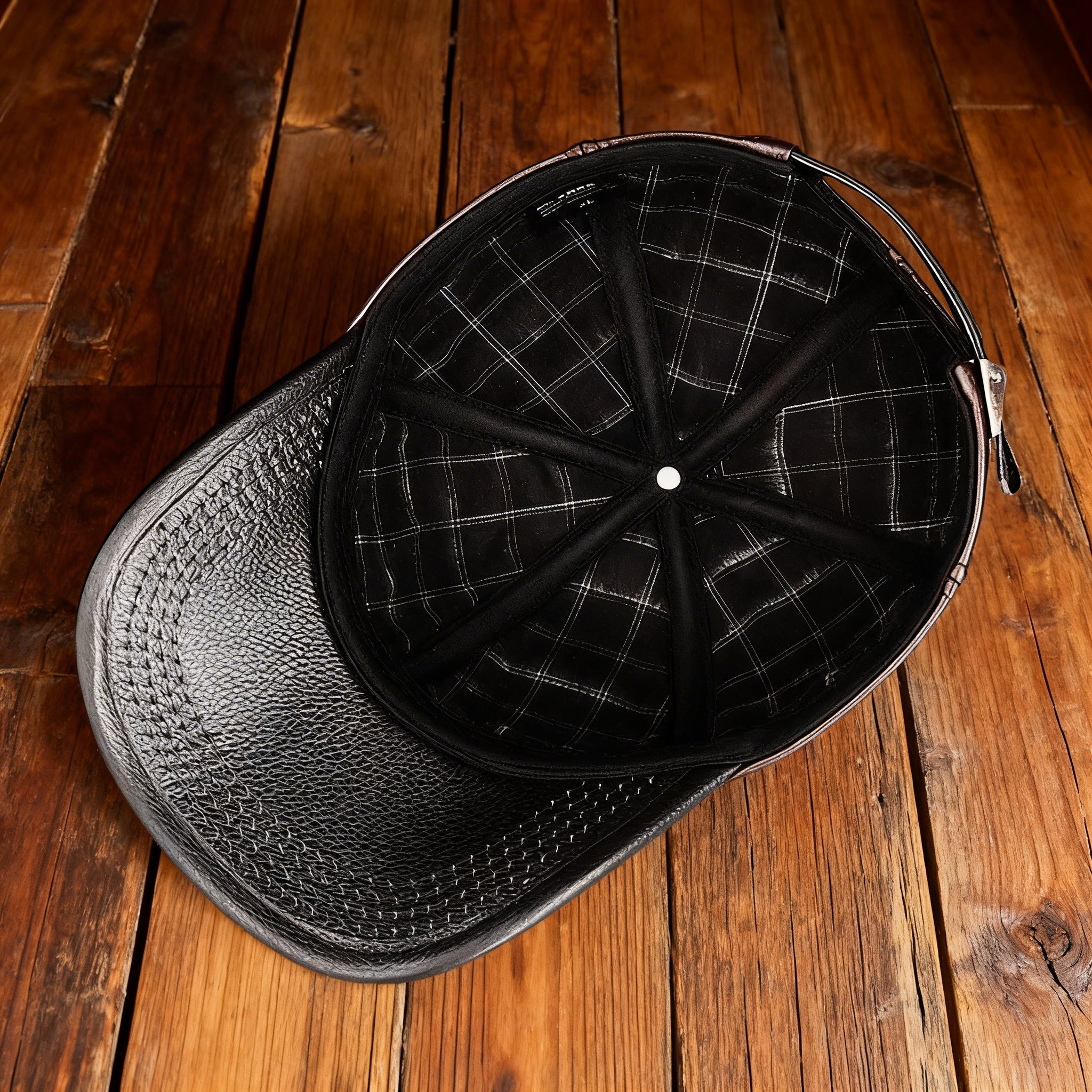 Backwoods Leather Cap