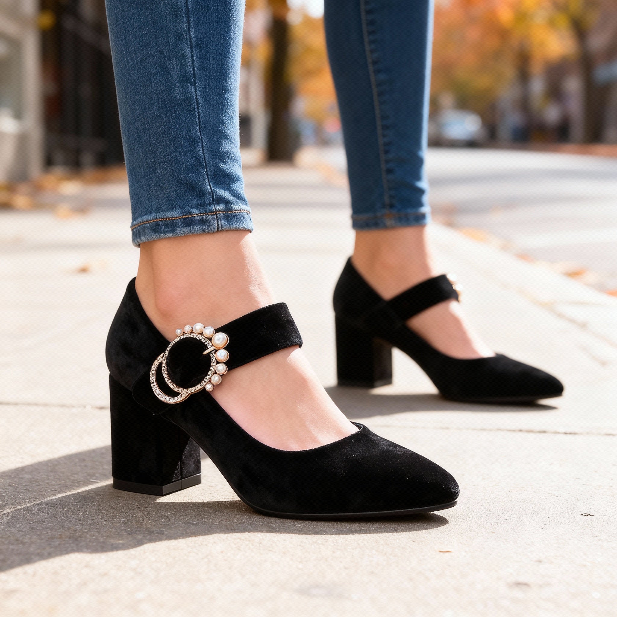Clarissa Velvet Heels