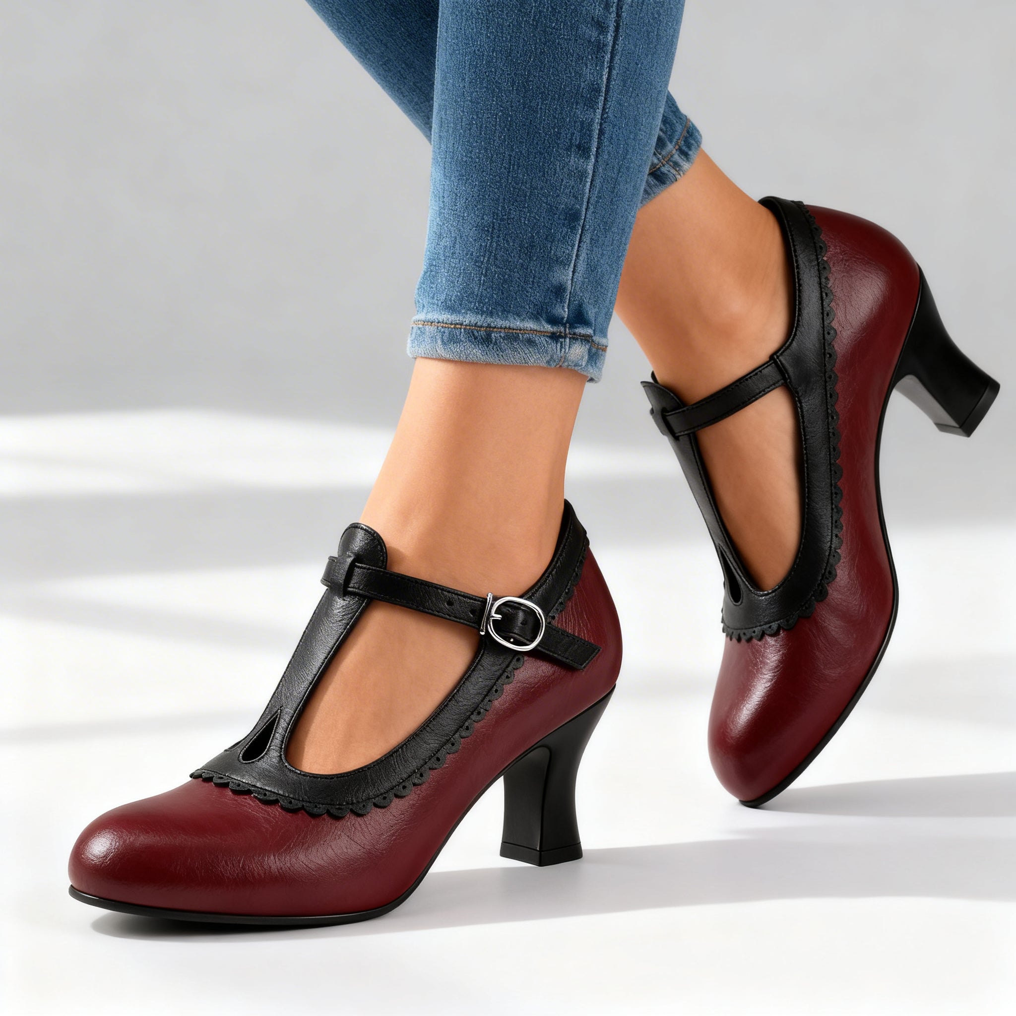 Amelia T-Strap Loafers