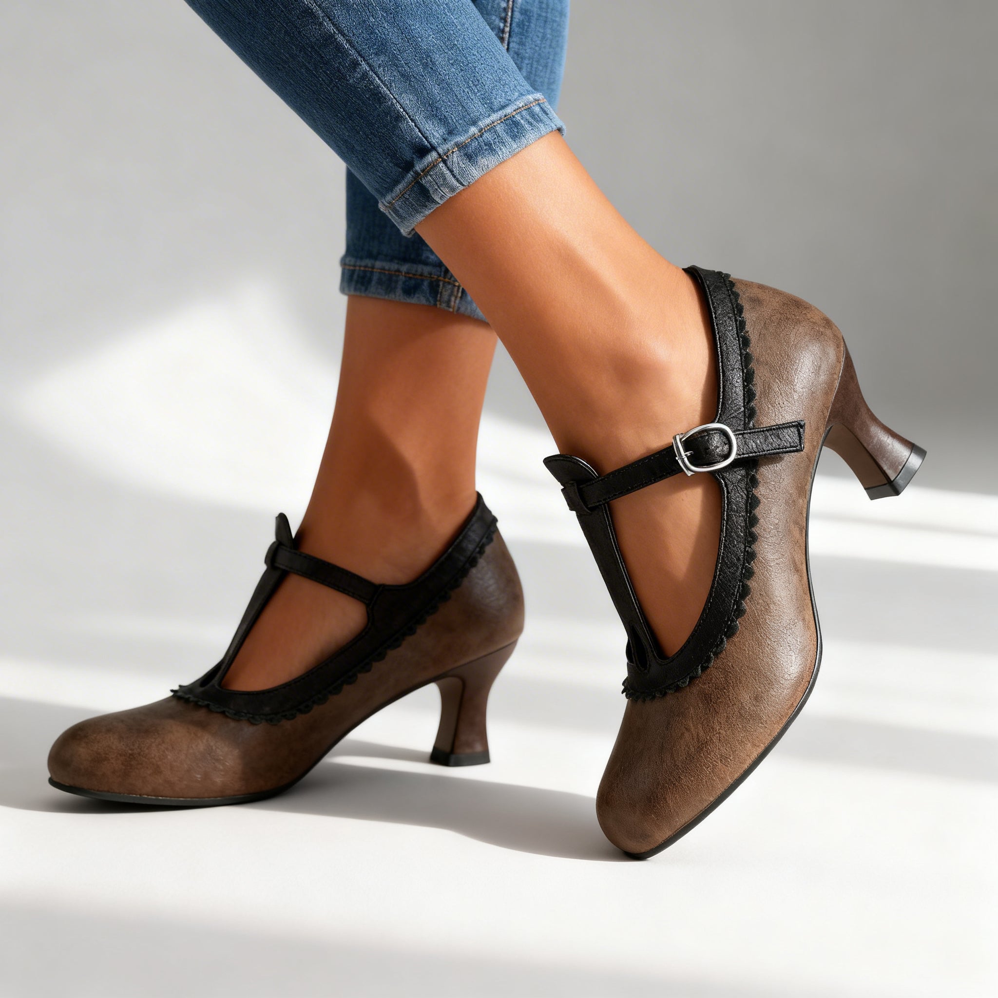 Amelia T-Strap Loafers