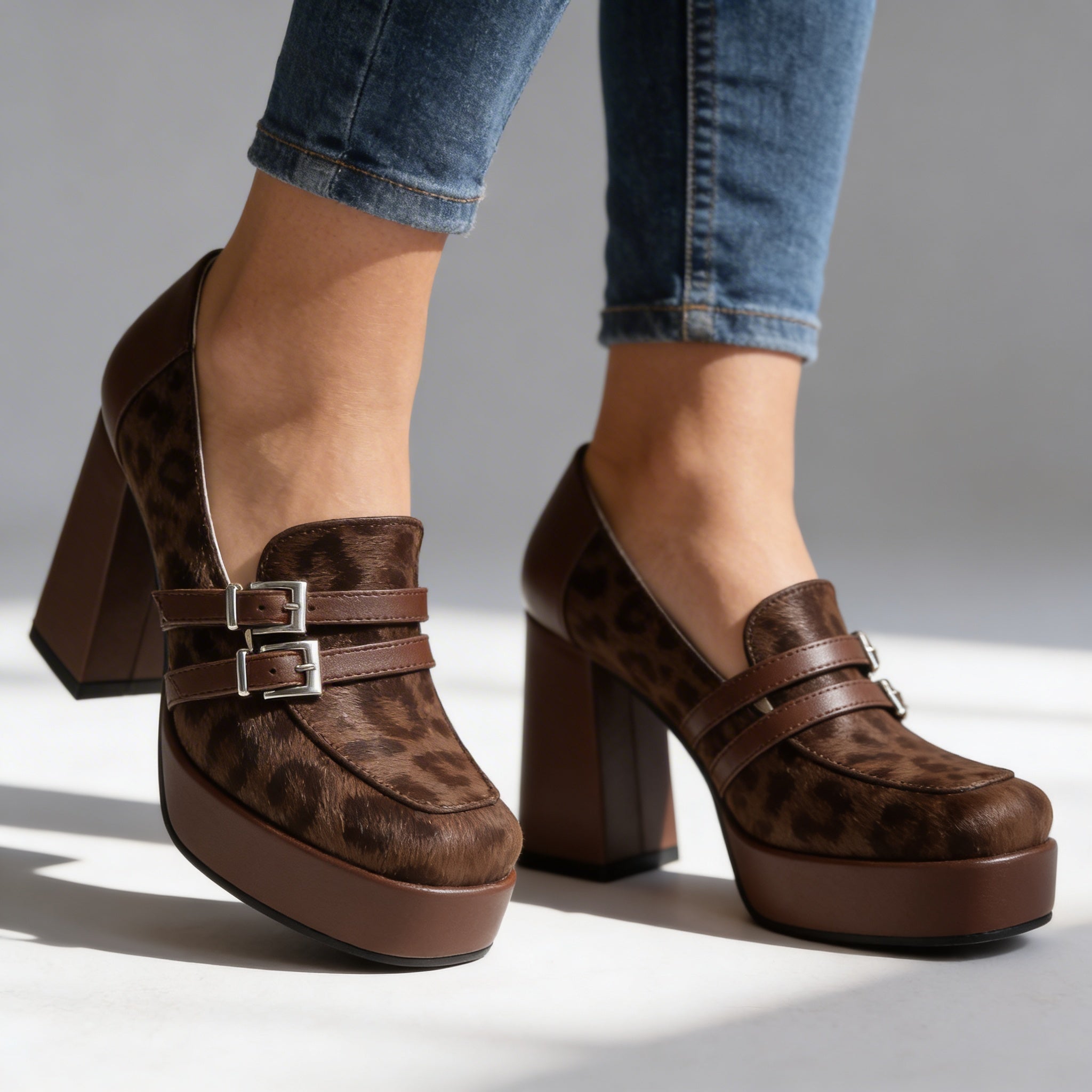 Roxanne Leopard Loafers