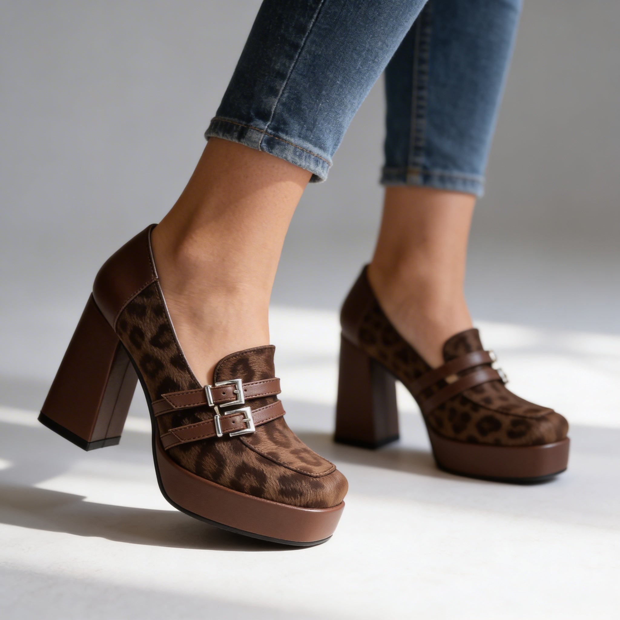 Roxanne Leopard Loafers