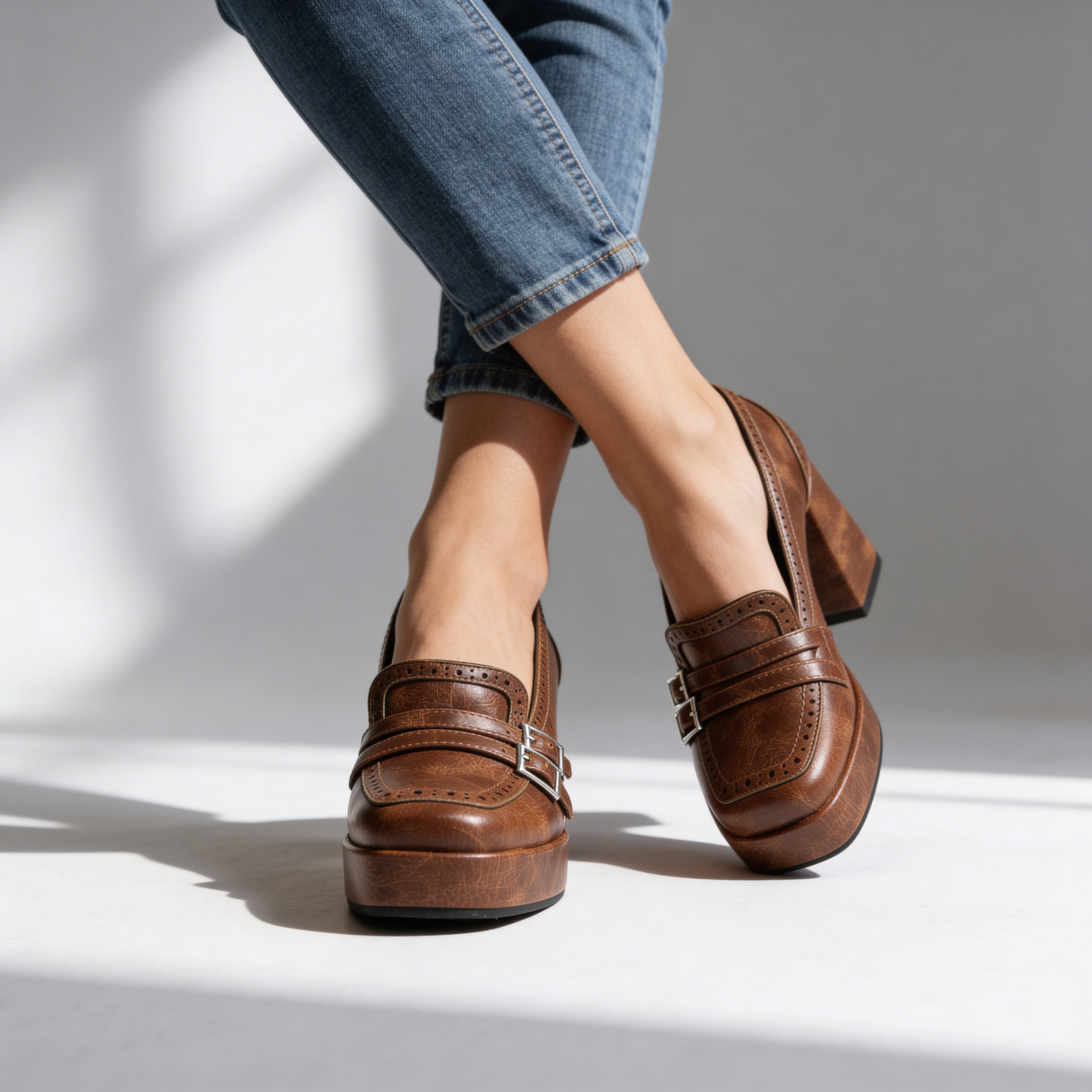 Adriana Brogue Loafers
