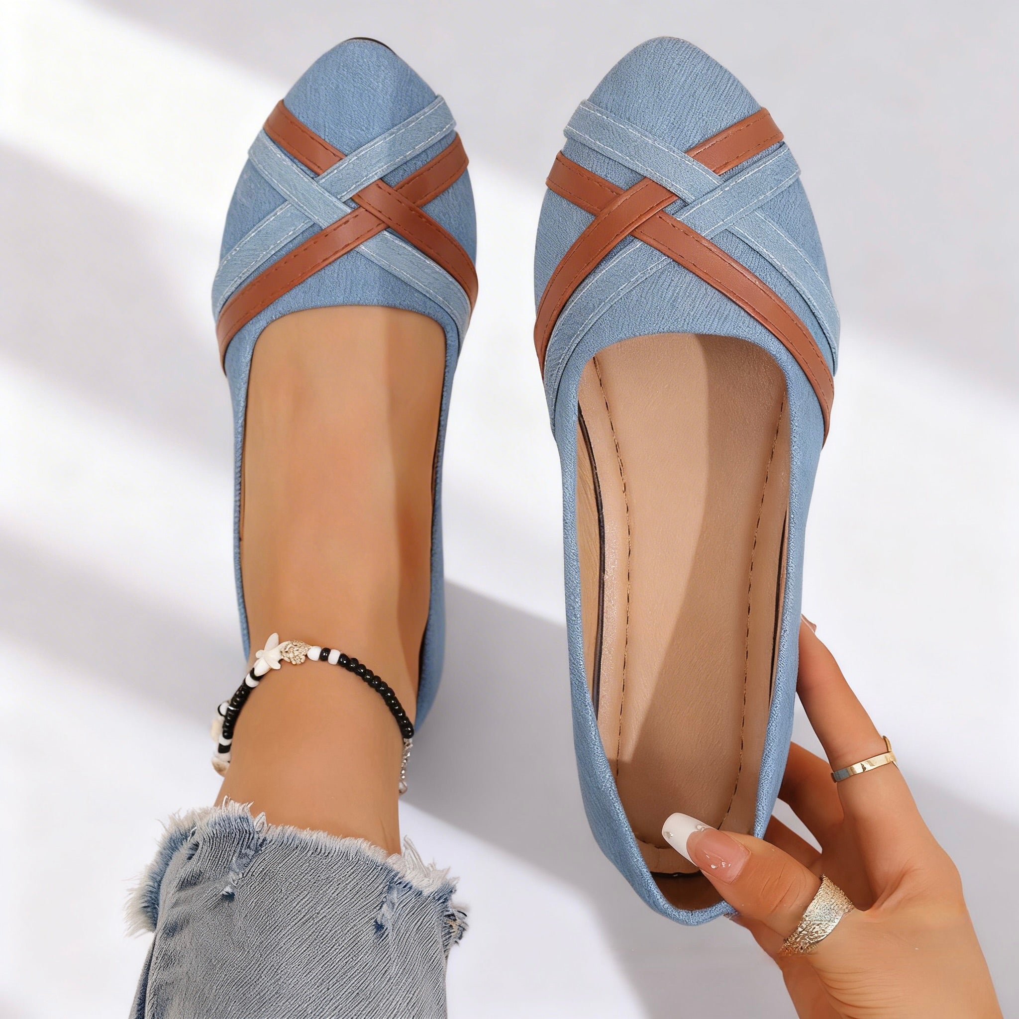 Tessa Canvas Soft Flats