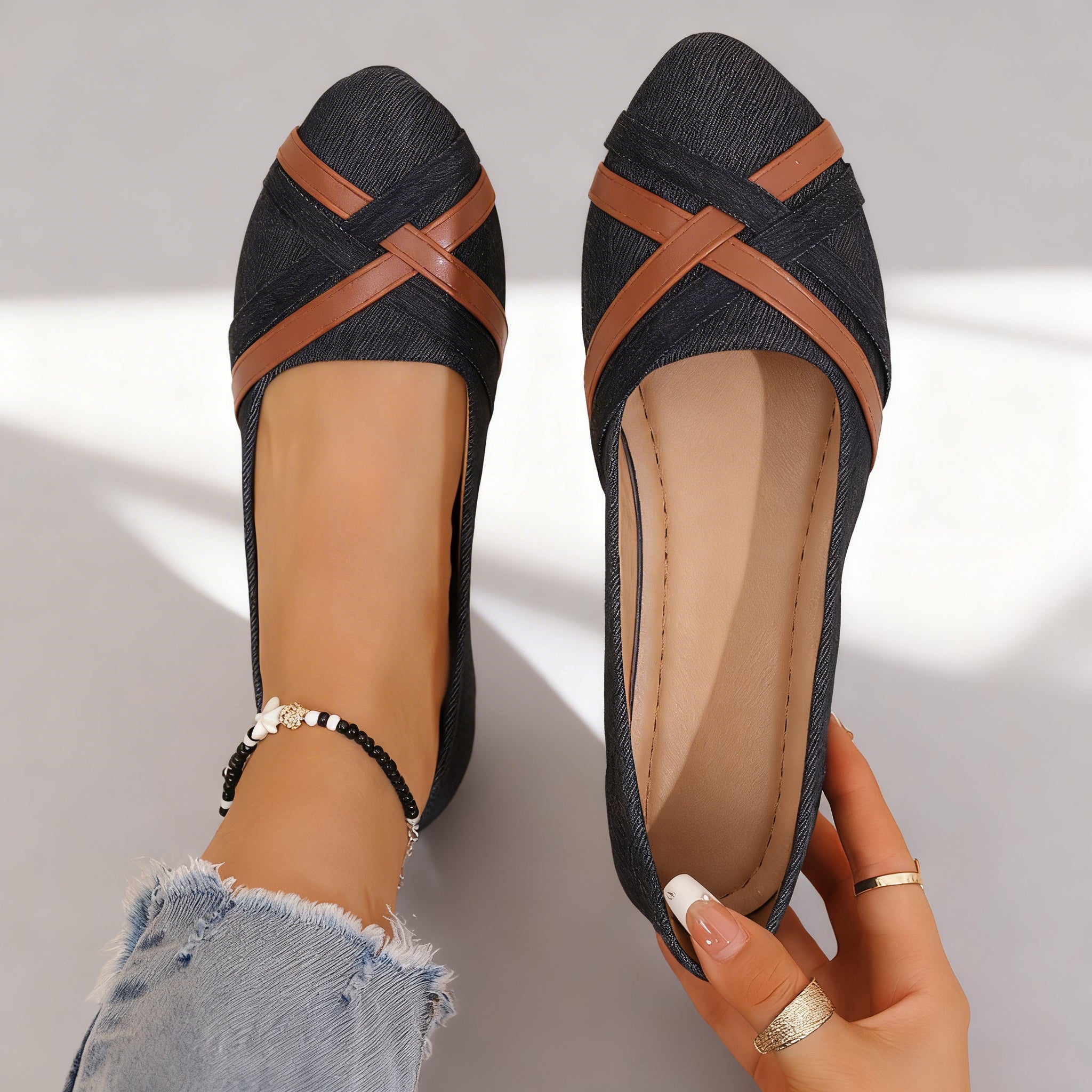 Tessa Canvas Soft Flats