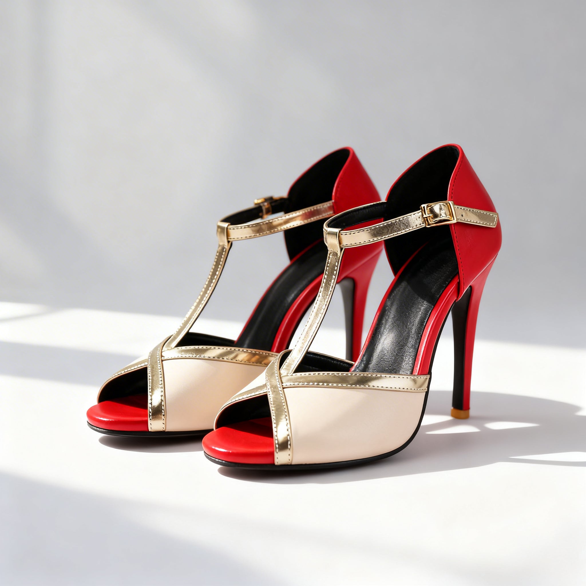 Felicia T-Strap Heels