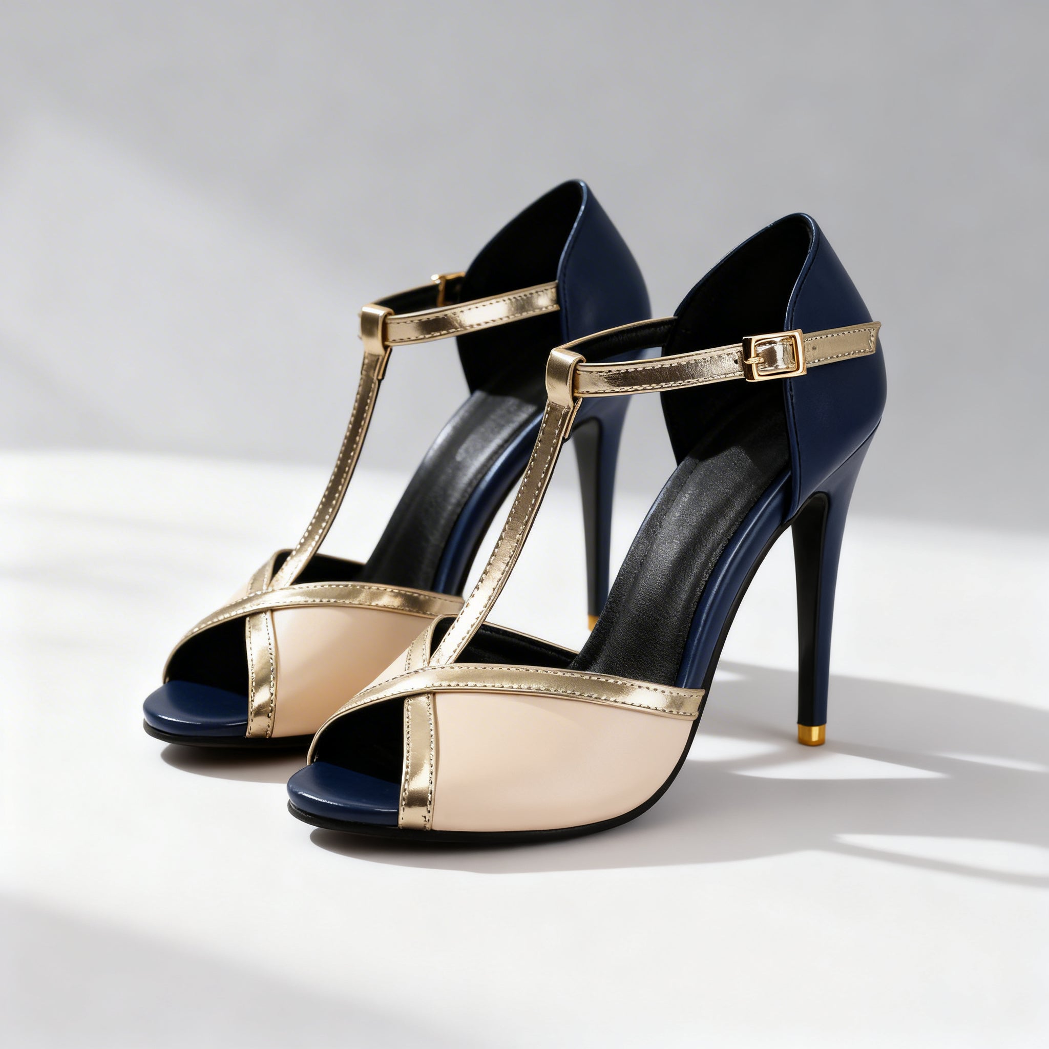 Felicia T-Strap Heels