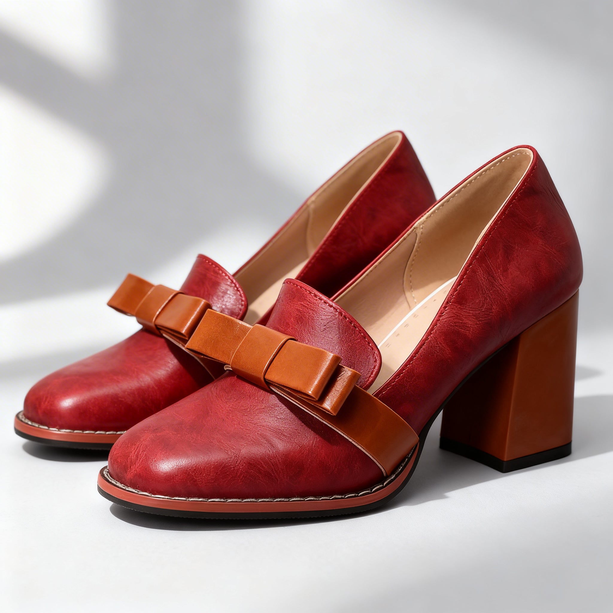 Abigail Bow Strap Loafers