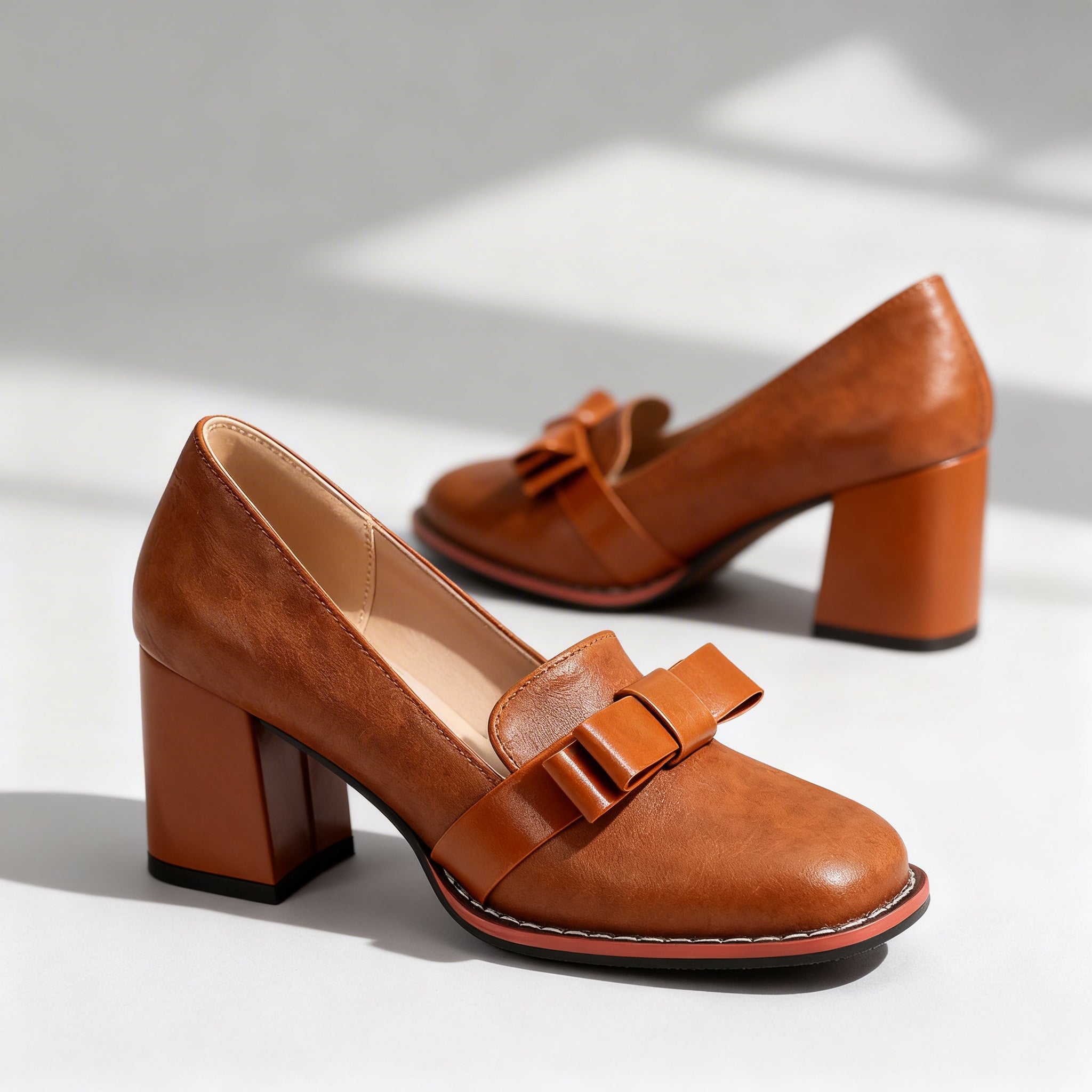 Abigail Bow Strap Loafers