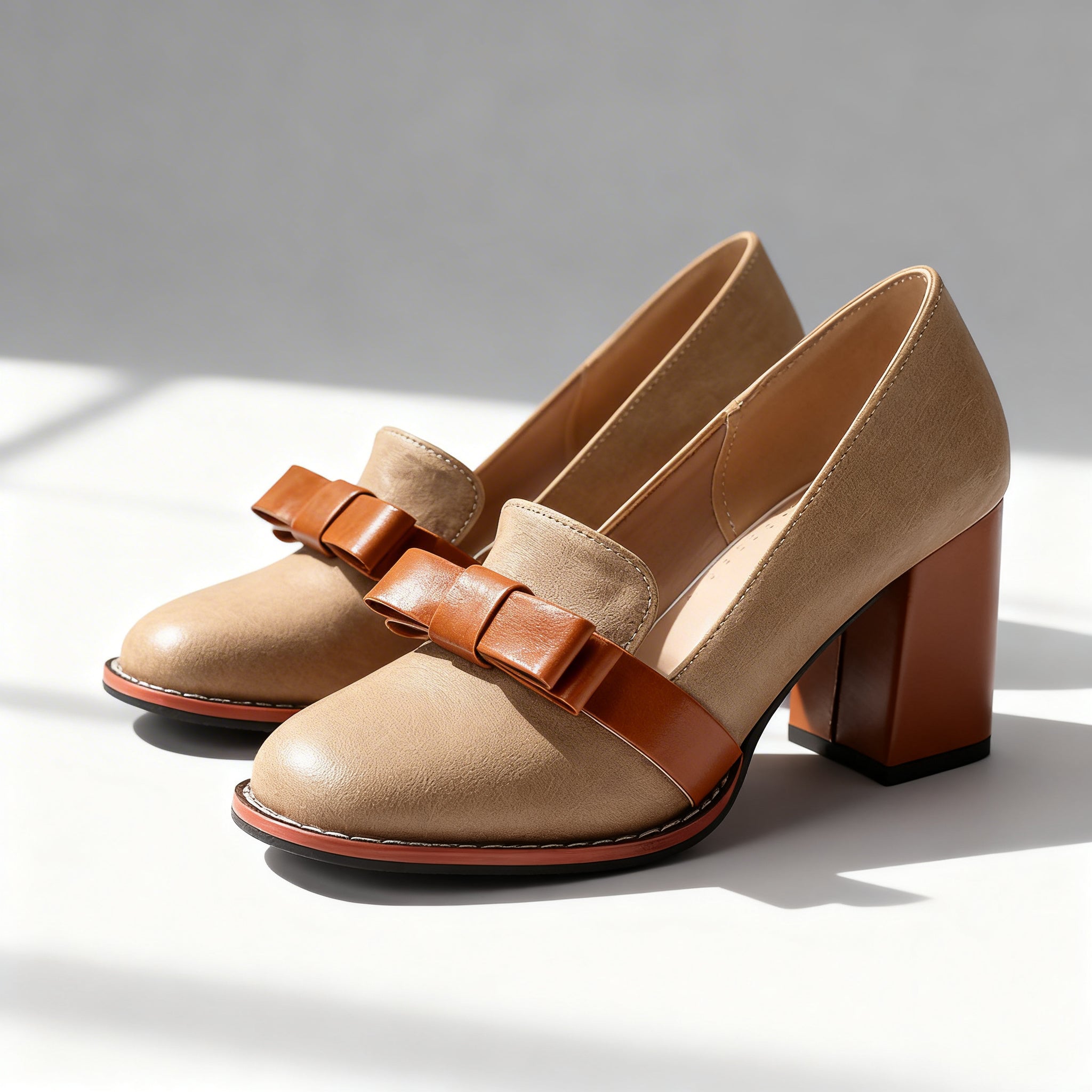Abigail Bow Strap Loafers