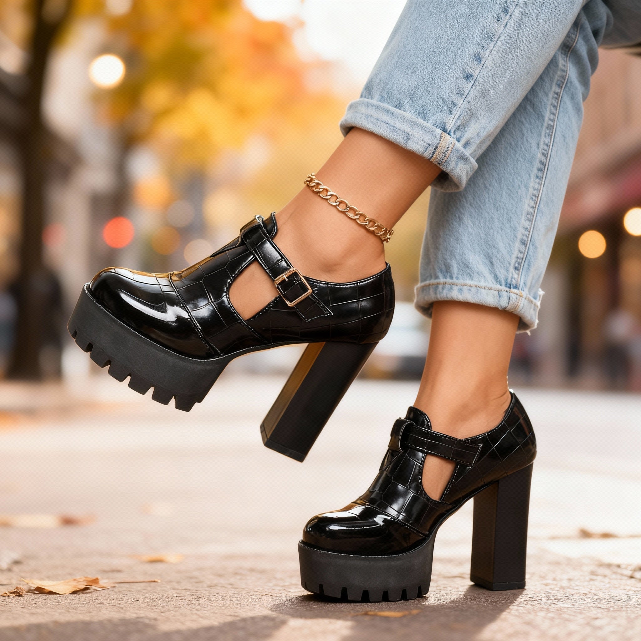 Andrea Block Heels