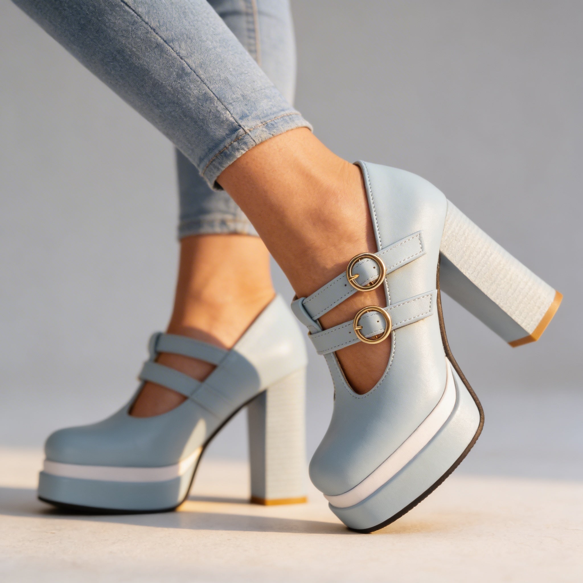 Nichole T-Strap Platform Heels