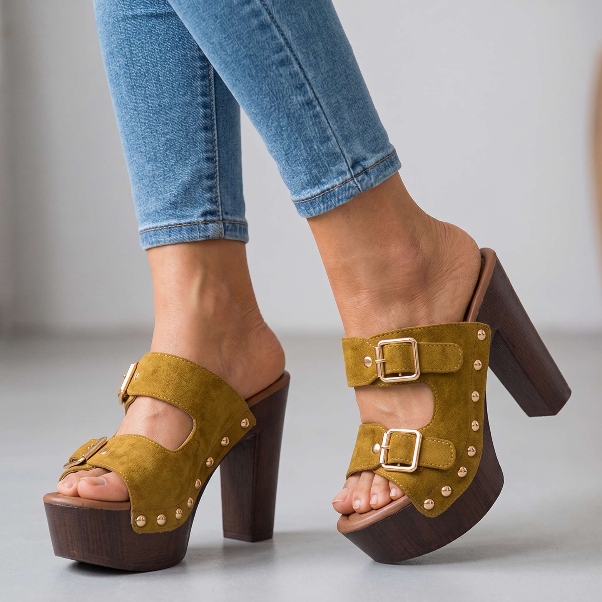 Veronica Buckle Strap Heels