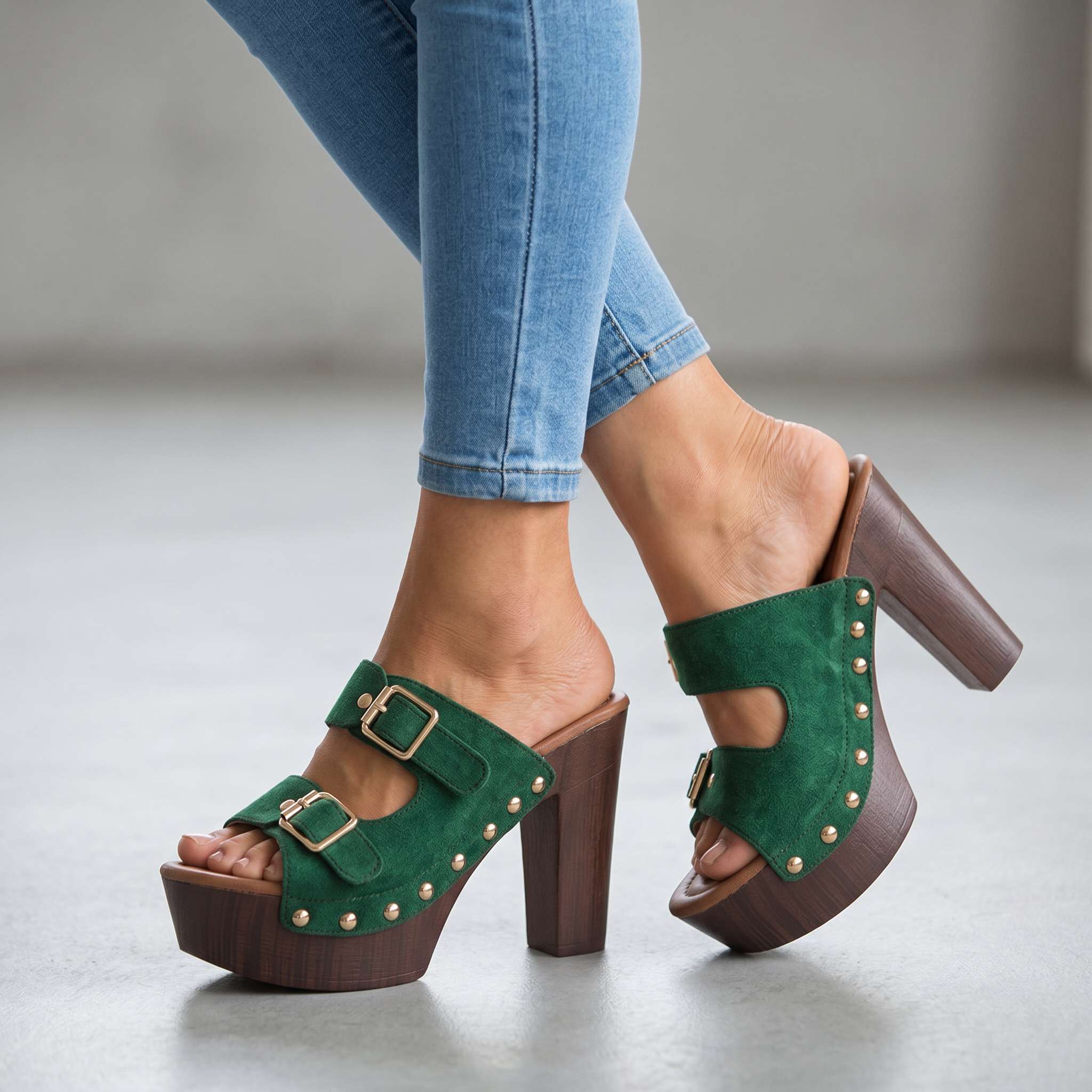 Veronica Buckle Strap Heels
